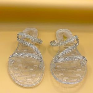 Clear sandals